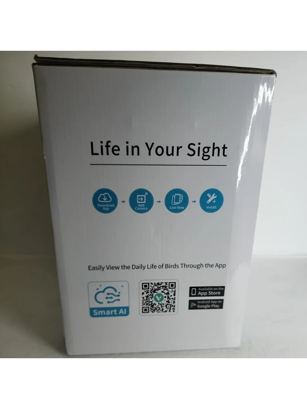 Bird Feeder  Live Video, Solar-Powered, Smart AI Identify Birds...